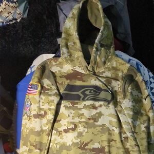 NFL/Nike Seattle Seahawks Salute To Service Camouflage Hoodie NOW ONLY $45